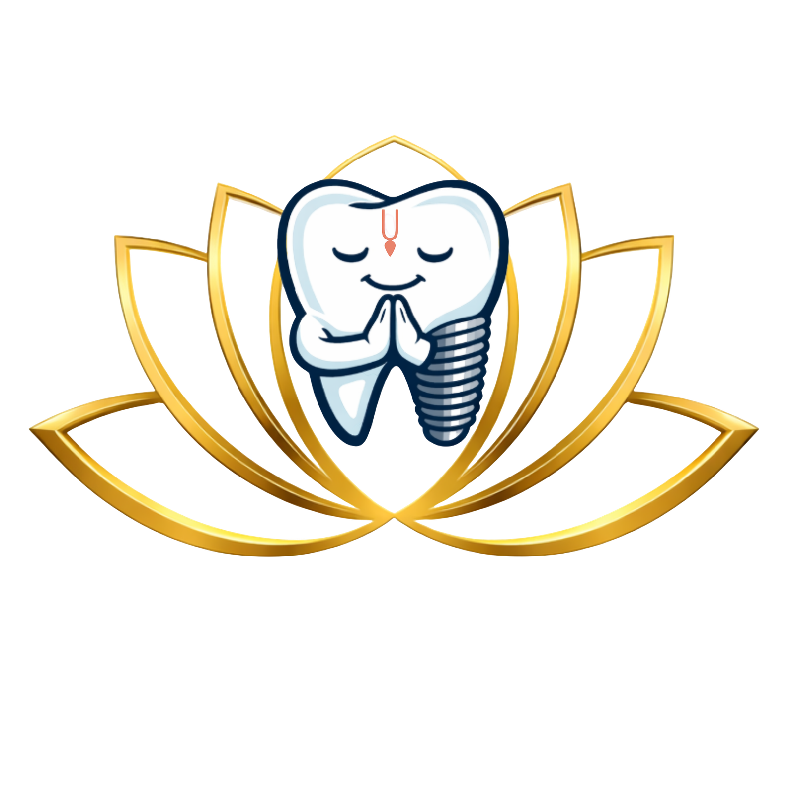 Hare Krishna dental clinic logo